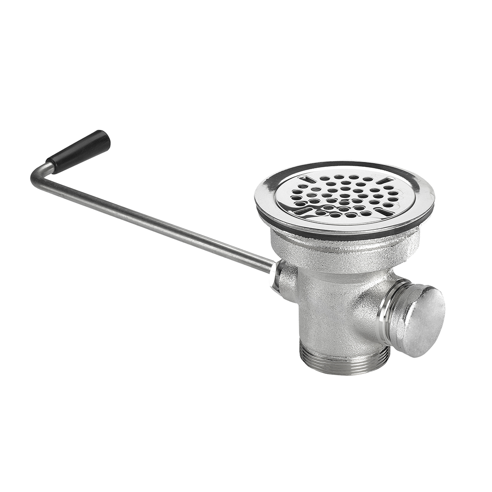 3" Twist Waste Drain with 1-1/4" Overflow Outlet