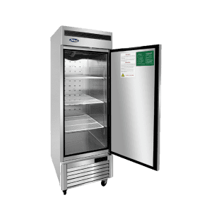 MBF8501GR — 27"-Wide Bottom Mount Solid One-Door Reach-in S/S Freezer, Right-Hinged