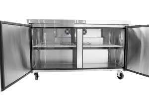MGF8407GR — 60″ Double-Door Undercounter S/S Freezer