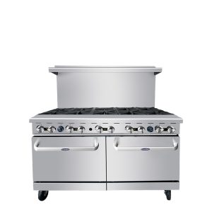 AGR-10B 60" Range 10-Burner with (2) 26" Wide Ovens, Gas