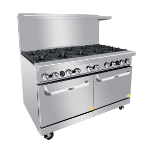 AGR-10B 60" Range 10-Burner with (2) 26" Wide Ovens, Gas