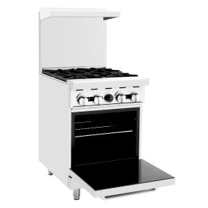 AGR-4B 24" 4-Burner Range with (1) 20" Wide Oven, Gas