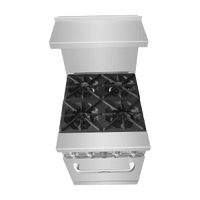 AGR-4B 24" 4-Burner Range with (1) 20" Wide Oven, Gas