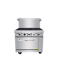 AGR-6B 36" Range 6-Burner with (1) 26" Wide Oven, Gas