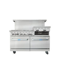 AGR-6B-24RGB 60" Range 6-Burner with 24" Raised Griddle and (2) 26" Ovens, Gas