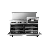 AGR-6B-24RGB 60" Range 6-Burner with 24" Raised Griddle and (2) 26" Ovens, Gas