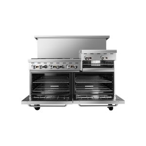 AGR-6B-24RGB 60" Range 6-Burner with 24" Raised Griddle and (2) 26" Ovens, Gas