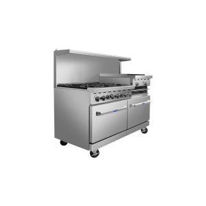 AGR-6B-24RGB 60" Range 6-Burner with 24" Raised Griddle and (2) 26" Ovens, Gas