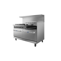 AGR-6B-24RGB 60" Range 6-Burner with 24" Raised Griddle and (2) 26" Ovens, Gas