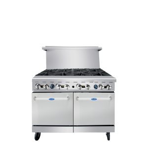AGR-8B 48" Range 8-Burner with (2) 20" Wide Ovens, Gas
