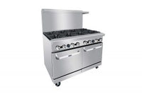 AGR-8B 48" Range 8-Burner with (2) 20" Wide Ovens, Gas