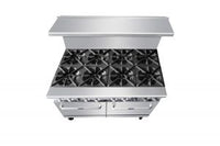 AGR-8B 48" Range 8-Burner with (2) 20" Wide Ovens, Gas