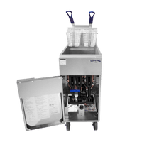 ATFS-40 Heavy-Duty 40 lb. Stainless Steel Deep Fryer, Gas