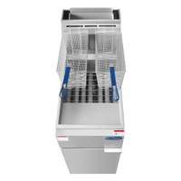 ATFS-35ES Heavy-Duty 35 lb. Stainless Steel Deep Fryer, Gas