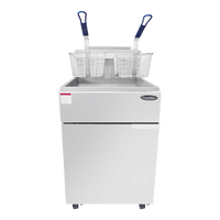 ATFS-75 Heavy-Duty 75 lb. Stainless Steel Deep Fryer, Gas