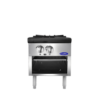 ATSP-18-1 18" Wide Heavy-Duty Stainless Steel Stock Pot Stove, Gas