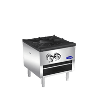 ATSP-18-1L 18" Wide Heavy-Duty Stainless Steel Stock Pot Stove, Gas, Low Version