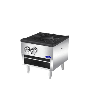 ATSP-18-1L 18" Wide Heavy-Duty Stainless Steel Stock Pot Stove, Gas, Low Version