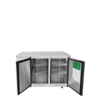 MBB59GR — 59″ 2-Door Back Bar Cooler with Solid Door, Stainless Steel