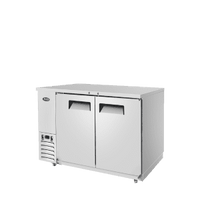 MBB59GR — 59″ 2-Door Back Bar Cooler with Solid Door, Stainless Steel