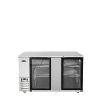 MBB69GGR — 69″ 2-Door Back Bar Cooler with Glass Door, Stainless Steel
