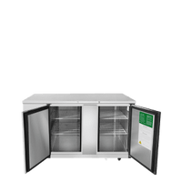 MBB69GR — 69″ 2-Door Back Bar Cooler with Solid Door, Stainless Steel