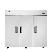 MBF8003GR — 78"-Wide Top Mount Solid  3-Door S/S Reach-in Freezer