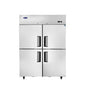 MBF8008GR — 52"-Wide Top Mount Four (4) Divided-Door Stainless Steel Reach-in Freezer