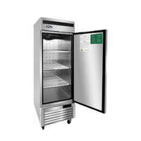 MBF8501GR — 27"-Wide Bottom Mount Solid One-Door Reach-in S/S Freezer, Right-Hinged
