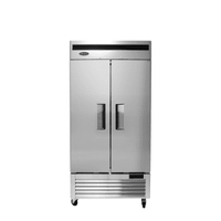 MBF8506GR — 40"-Wide Bottom Mount Solid Two-Door Reach-in S/S Refrigerator