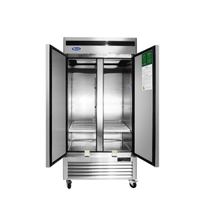 MBF8506GR — 40"-Wide Bottom Mount Solid Two-Door Reach-in S/S Refrigerator