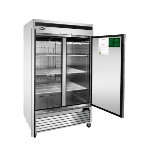 MBF8503GR — 55"-Wide Bottom Mount Solid 2-Door S/S Reach-in Freezer