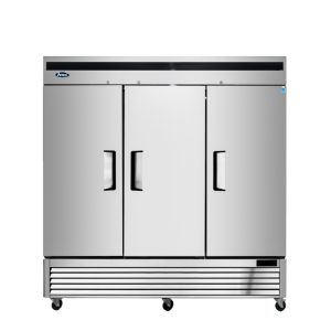 MBF8504GR — 82"-Wide Bottom Mount Solid 2-Door S/S Reach-in Freezer