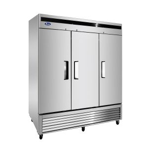 MBF8504GR — 82"-Wide Bottom Mount Solid 2-Door S/S Reach-in Freezer