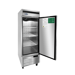 MBF8505GR — 27"-Wide Bottom Mount Solid One-Door Reach-in S/S Refrigerator, Right-Hinged
