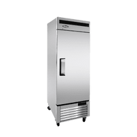 MBF8505GR — 27"-Wide Bottom Mount Solid One-Door Reach-in S/S Refrigerator, Right-Hinged