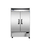 MBF8507GR — 55"-Wide Bottom Mount Solid Two-Door Reach-in S/S Refrigerator