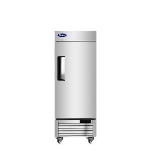 MBF8519GR — 25"-Wide Bottom Mount Solid One-Door Reach-in S/S Refrigerator