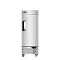 MBF8520GR — 25"-Wide Bottom Mount Solid One-Door Reach-in S/S Three-Quarter Freezer
