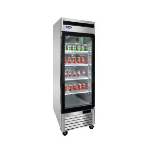 MCF8701GR — 27"-Wide  One (1) Glass Swing-Door S/S Bottom-Mount Merchandiser Freezer