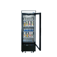 MCF8726GR — 25"-Wide  One (1) Glass-Door Black Cabinet Bottom-Mount Merchandiser Refrigerator, 64" Height