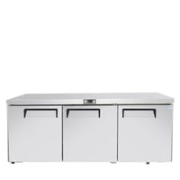 MGF8404GR — 72″ Triple-Door Undercounter S/S Refrigerator