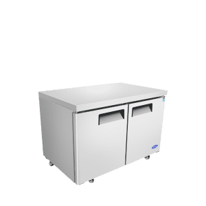 MGF8406GR — 48″ Double-Door Undercounter S/S Freezer
