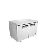 MGF8406GR — 48″ Double-Door Undercounter S/S Freezer
