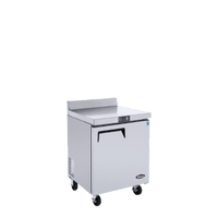MGF8412GR — 27" Single-door Stainless Steel Worktop Freezer with Backsplash