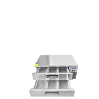 MGF8450GR — 48" Two-Drawer Stainless Steel Chef Base Refrigerator