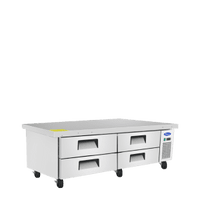 MGF8453GR — 72" Four-Drawer Stainless Steel Chef Base Refrigerator