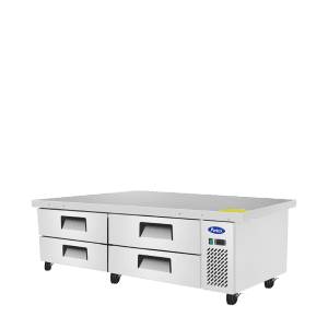 MGF8453GR — 72" Four-Drawer Stainless Steel Chef Base Refrigerator