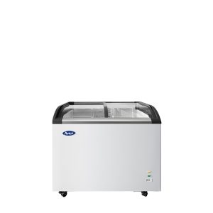 ATOSA MMF9110 - 10 CuFt Angle-Curved Glass-Top Chest Freezer