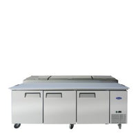ATOSA MPF8203GR — 93" Refrigerated Pizza Prep Table